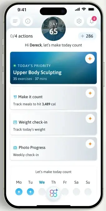 Trainest after: Today’s Plan, with today’s priority and three more actions on one screen